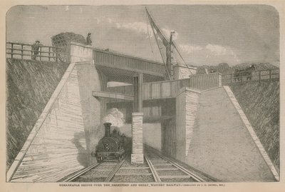 Bemerkenswerte Brücke über die Brentford und Great Western Railway von English School