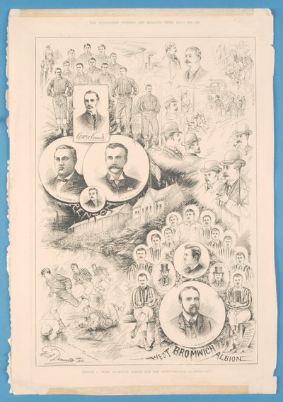 Renton gegen West Bromwich Albion, aus The Illustrated Sporting and Dramatic News, 2. Juni 1888 von English School