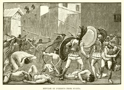 Zurückweisung des Pyrrhus aus Sparta von English School