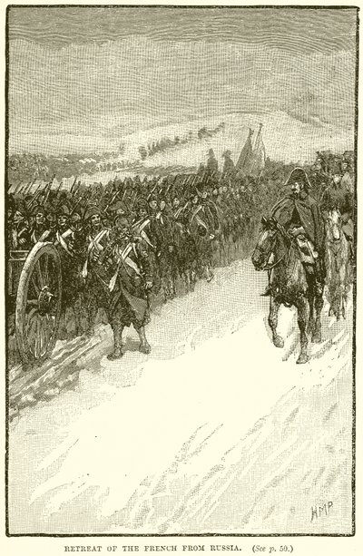 Rückzug der Franzosen aus Russland von English School