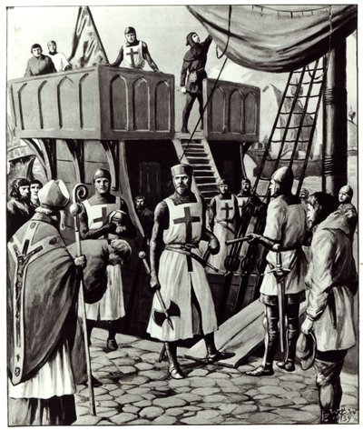 Richard I. segelt ins Heilige Land, 1939 von English School