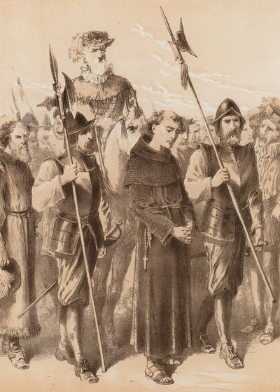 Richard Thirkill, "Bewacht vom Sheriff und seinen Männern" von English School