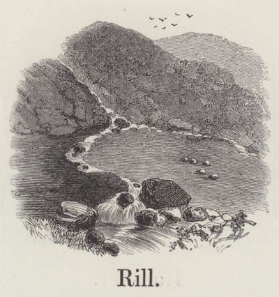 Rinnsal (Gravur) von English School
