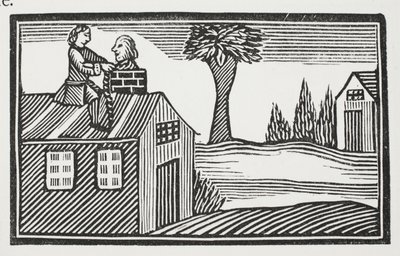 Das Haus seines Specks berauben, Illustration aus Chap-books des achtzehnten Jahrhunderts von John Ashton, veröffentlicht 1882 von English School