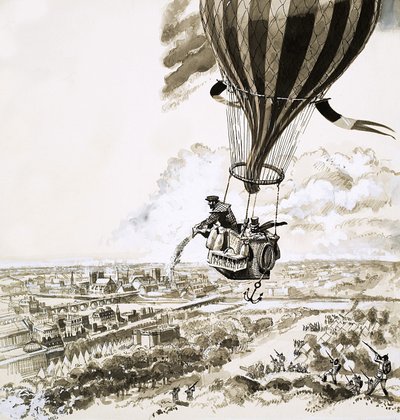 Rolier und Bezier wurden während des Ersten Weltkriegs mit einer Nachricht per Ballon geschickt von English School