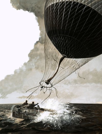 Rosemary Mudie und ihr Ehemann versuchen eine transatlantische Überquerung mit einem Ballon von English School