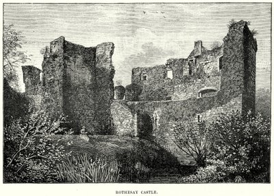 Rothesay Castle (Gravur) von English School