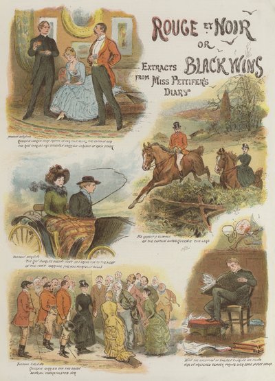 Rouge et Noir, oder Schwarz gewinnt, Auszüge aus Miss Pettifers Tagebuch von English School