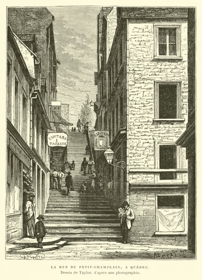 Rue du Petit-Chaplain, Quebec City, Kanada von English School