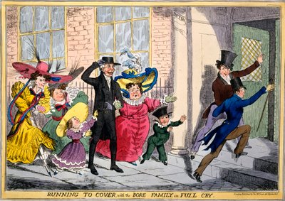 Running to Cover with the Bore Family in Full Cry, ca. 1830 von English School