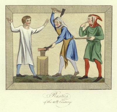 Bauern des 13. Jahrhunderts von English School