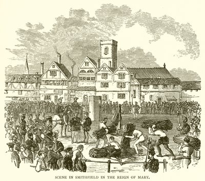 Szene in Smithfield zur Zeit von Maria I. von English School