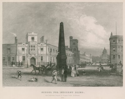Schule für Blinde und Bethlehem Hospital, St. Georges Field, Southwark von English School