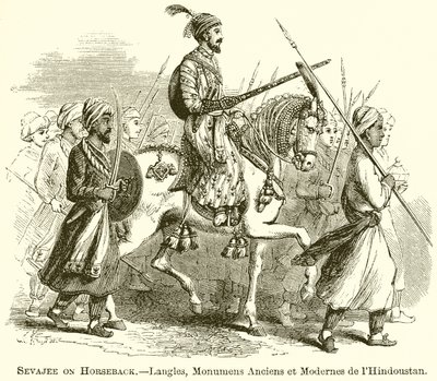 Sevajee zu Pferd.--Langles, Monumens Anciens et Modernes de l