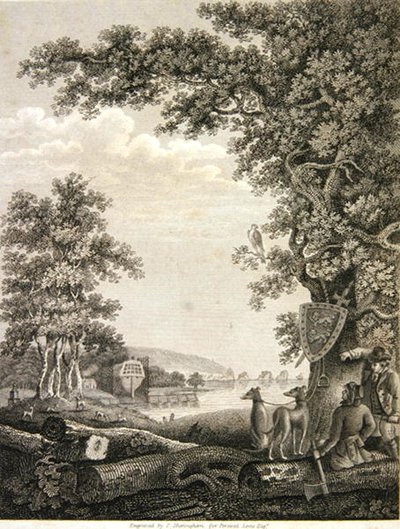Schiffbauer im New Forest, graviert von C. Sheringham für Percival Lewis von English School