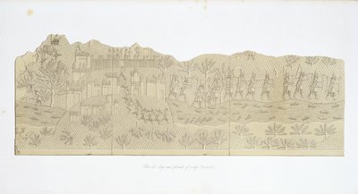 Belagerung und Plünderung einer Stadt, Koujunjik, Tafel 40 aus Ninive und seine Überreste von Austen Henry Layard (1817-94) veröffentlicht 1849 von English School