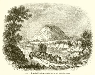 Silbury Hill, Wiltshire - Vermutlich ein kolossales Hügelgrab von English School