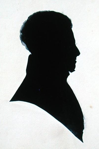 Silhouette von GB, aus Michael Faradays Sammelalbum von English School