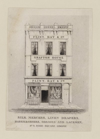Seidenhändler, Flint Ray & Co, Visitenkarte von English School