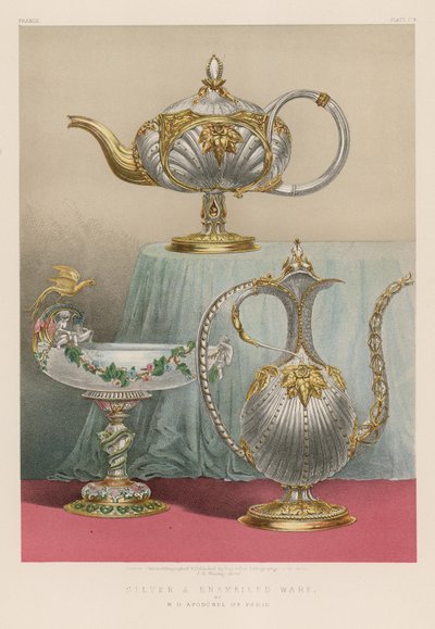 Silber- und Emailwaren von M O Aponchel, Paris von English School