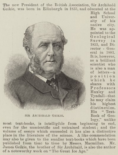 Sir Archibald Geikie von English School