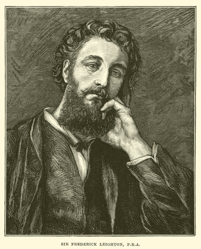 Sir Frederick Leighton, PRA (Stich) von English School