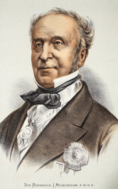 Sir Roderick Murchison, Illustration aus der Bildausgabe des Lebens und der Entdeckungen von David Livingstone von J. Ewing Richie, veröffentlicht von A. Fullarton & Co., 1876 von English School