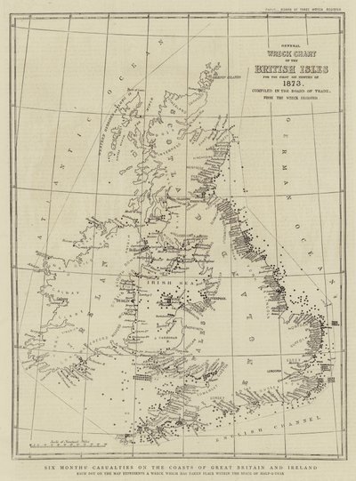Sechs Monate Verluste an den Küsten von Großbritannien und Irland von English School