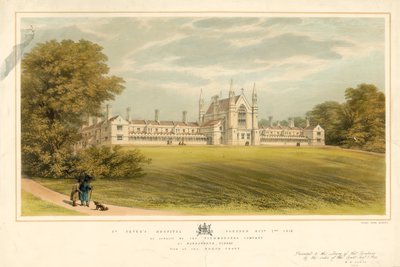 St. Peters Hospital, gegründet am 2. Oktober 1618, wieder aufgebaut von der Fishmongers Company in Wandsworth, Surrey von English School