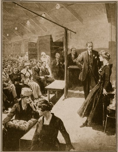 Bühnenaufführung für im Krieg erblindete Soldaten, 1914-19 von English School