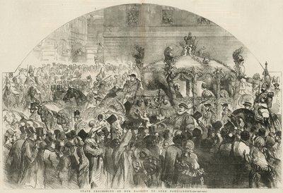 Staatsprozession Ihrer Majestät zur Eröffnung des Parlaments von English School