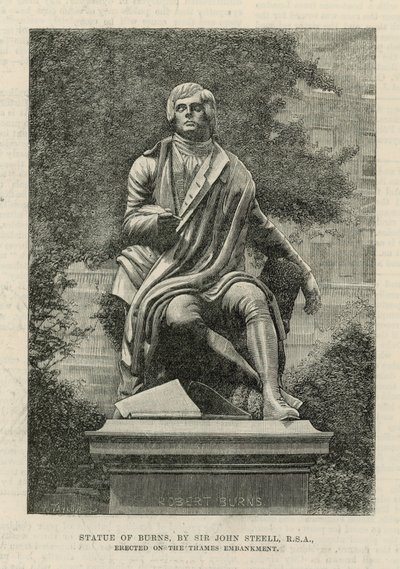 Statue von Burns, von Sir John Steell von English School