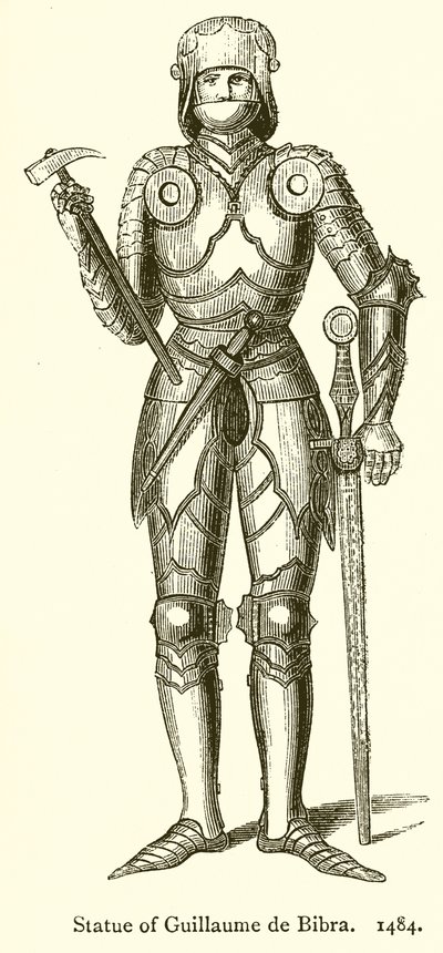 Statue von Guillaume de Bibra. 1484 von English School