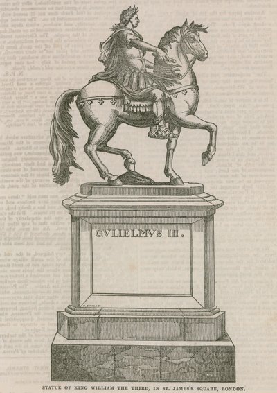 Statue von König Wilhelm III. auf dem St. James