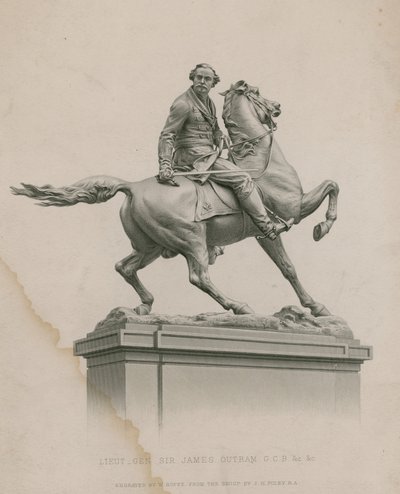 Statue von Generalleutnant Sir James Outram, GCB, Kalkutta von English School