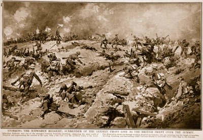 Sturm auf das Schwaben-Reduit: Kapitulation der deutschen Frontlinie, als die Briten den Gipfel überquerten, 1914-19 von English School