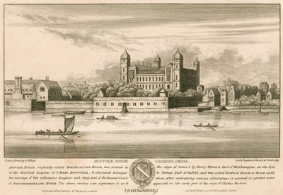 Suffolk House (später Northampton House und Northumberland House), Charing Cross, London von English School
