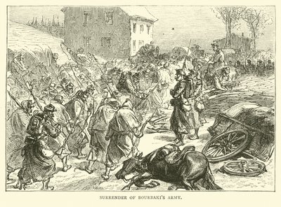 Kapitulation von Bourbakis Armee, Januar 1871 von English School