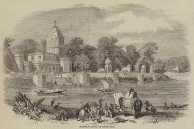 Surseya-Ghaut in Cawnpore (Stich) von English School