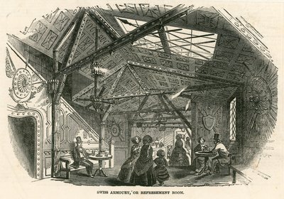 Schweizer Waffenkammer oder Erfrischungsraum, Kolosseum, Regents Park, London von English School