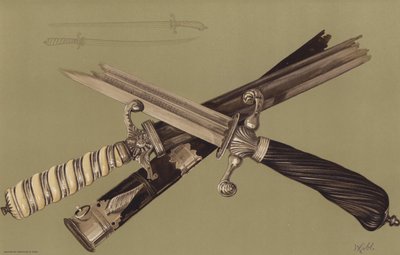 Schwerter von General Wolf und Captain Cook von English School