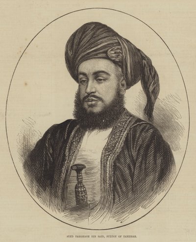 Syed Barghash Bin Said, Sultan von Sansibar (Stich) von English School