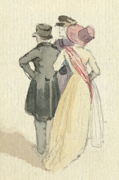 Drei Figuren, ca. 1825 von English School