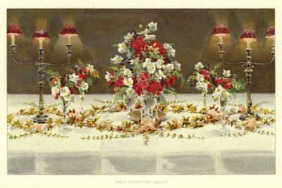 Tischdekoration, August von English School