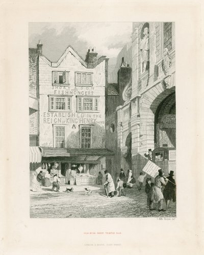 Temple Bar, London. Alter Bulk Shop von English School