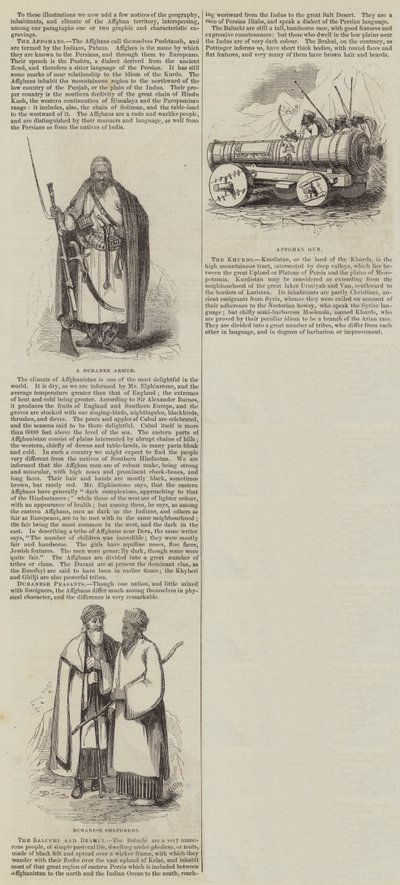 Der Afghanische Krieg (Gravur) von English School