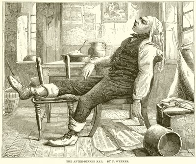 Der Nachmittagsschlaf. Von F. Weekes von English School