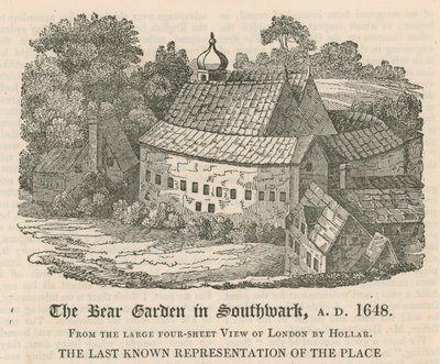 Der Bärenzwinger in Southwark, AD 1648 von English School