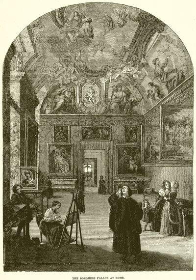 Der Borghese-Palast in Rom von English School