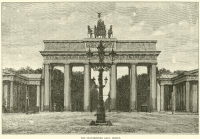 Das Brandenburger Tor, Berlin, 1870 von English School